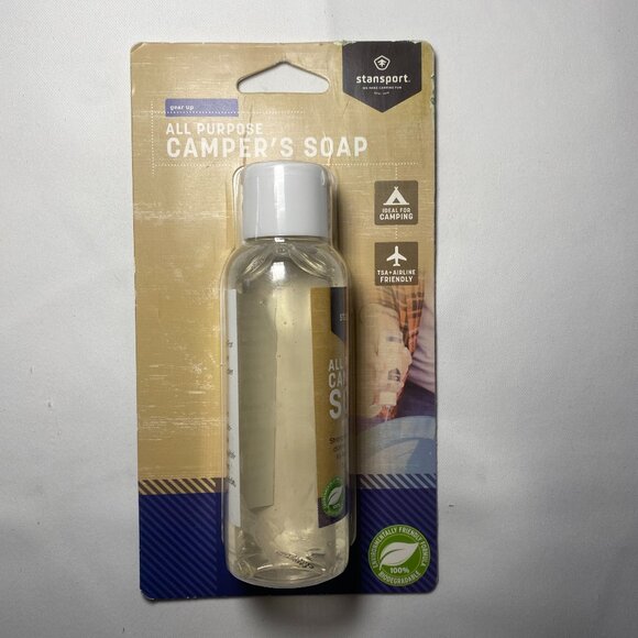 Lot of 2 Stansport All Purpose Campers Soap Skin Hair Dishes Clothes New Expired - Picture 1 of 5